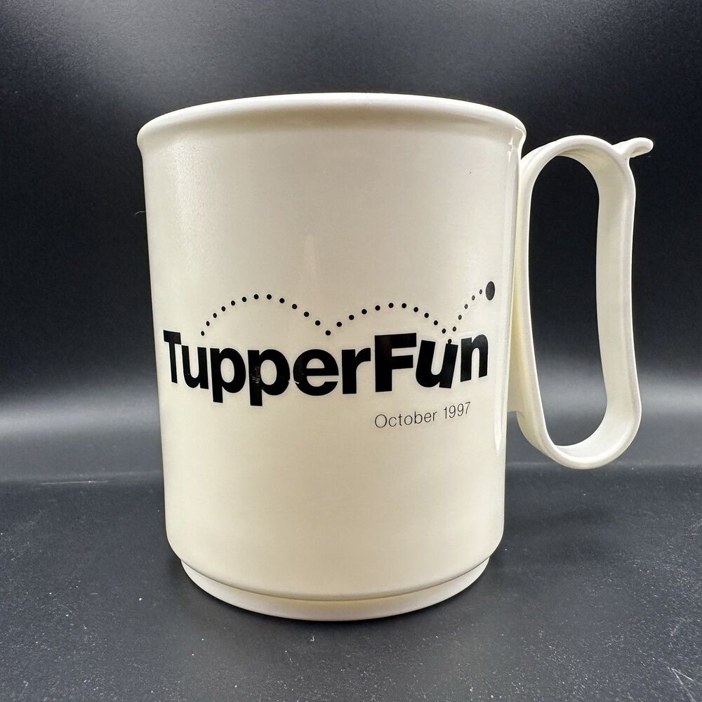 Vintage Tupperware Disney Mickey Mouse Steppin Out Travel Mug Cup USA Disneyana